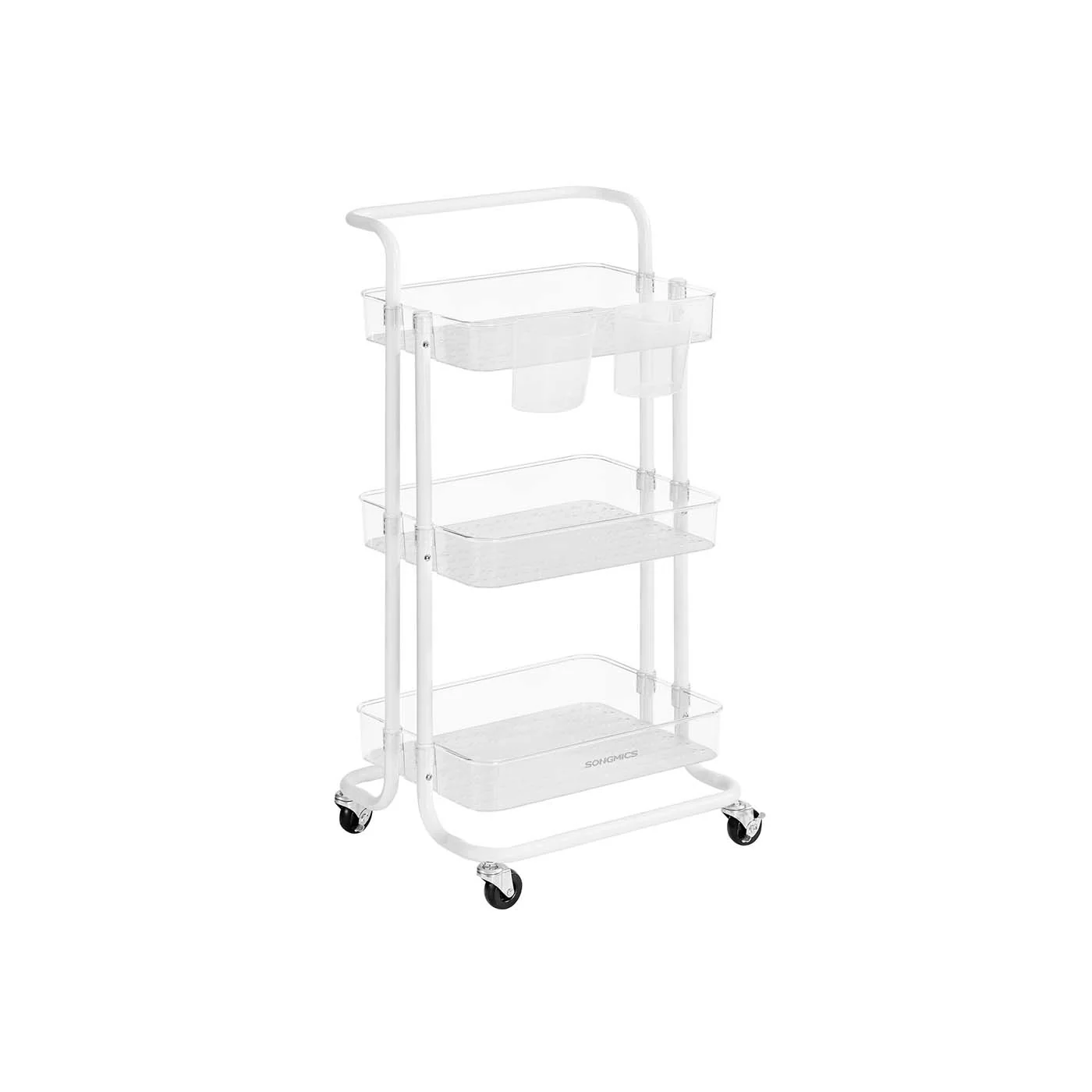 Carrello Multiuso con Ruote Manico e Organizzatori - Image 3