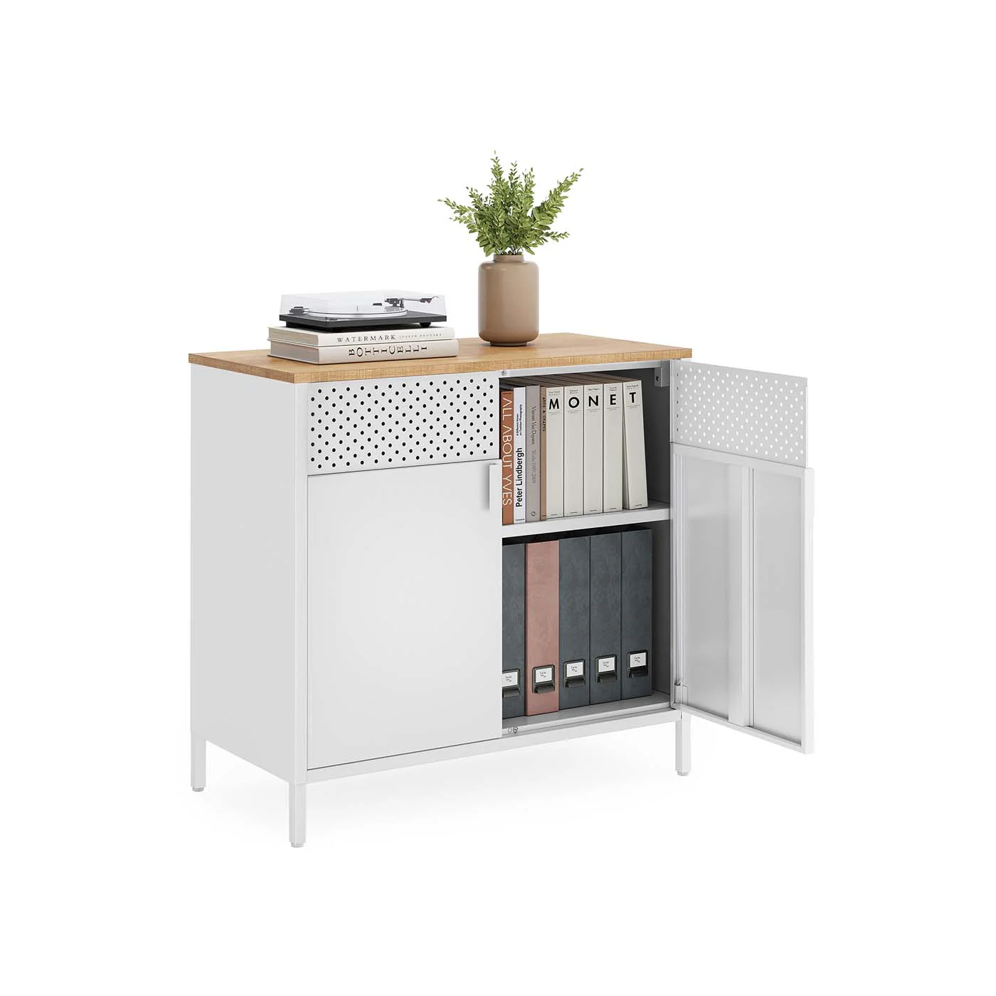 Credenza in Metallo con Ripiano Regolabile - Image 2