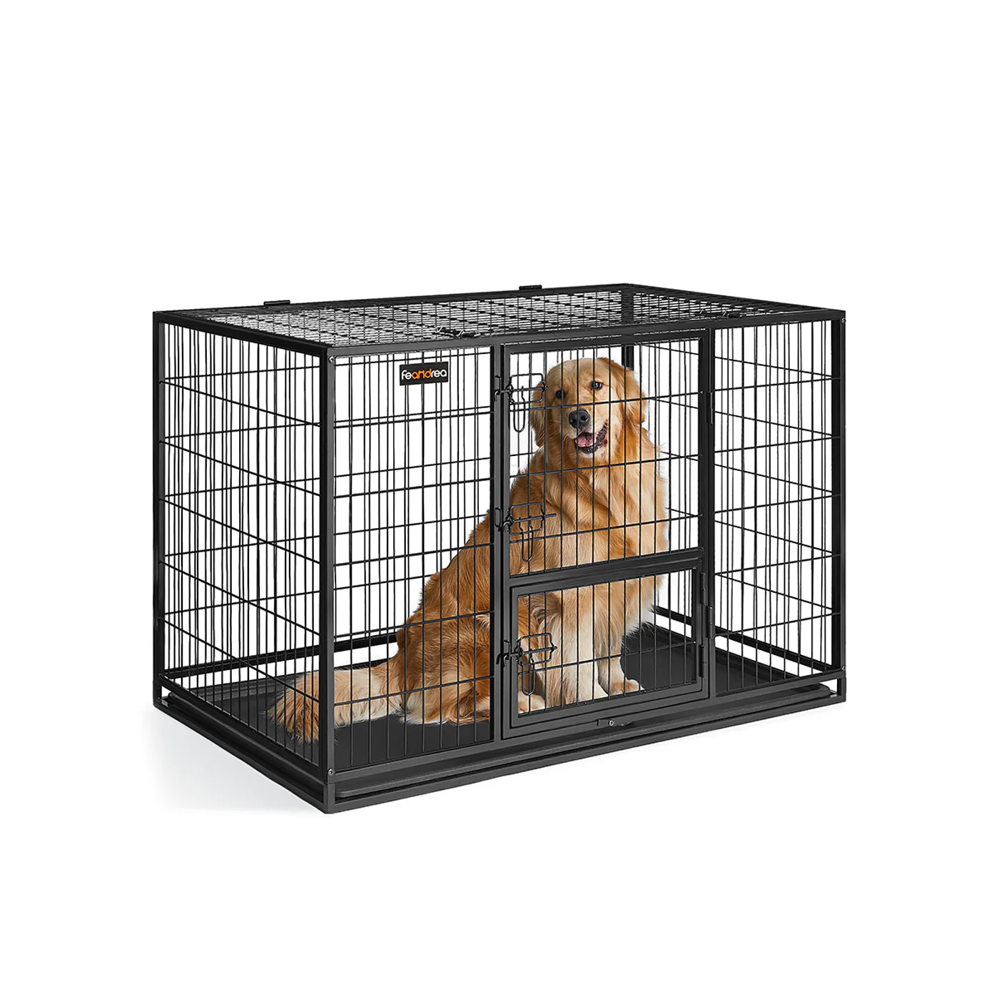 Gabbia per Cani di Taglia Media e Grande Doppia Porta Rimovibile - Image 4