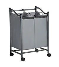 Carrello Porta Biancheria con 2 Sacchi Rimovibili