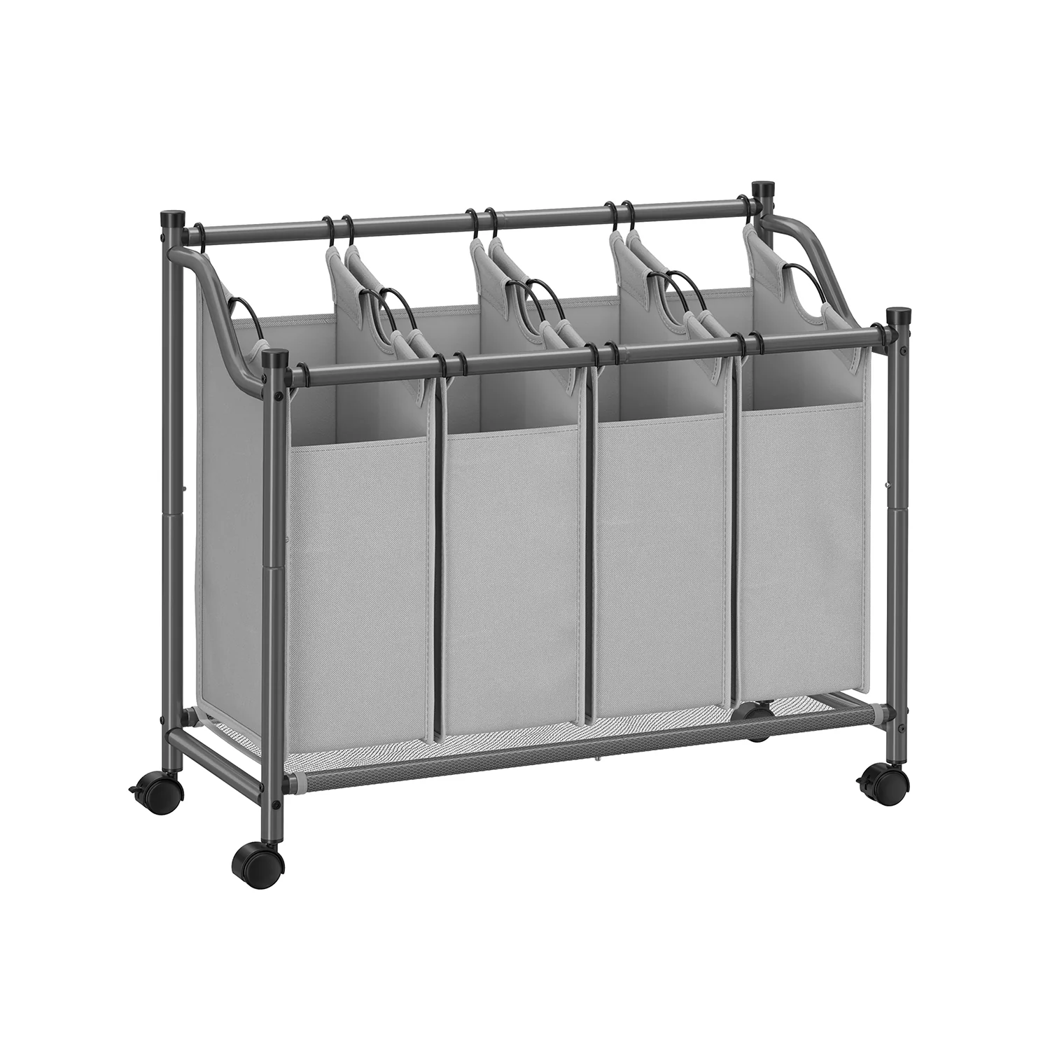 Carrello Portabiancheria con Sacchi Rimovibili per Lavanderia Camera da Letto - Image 3