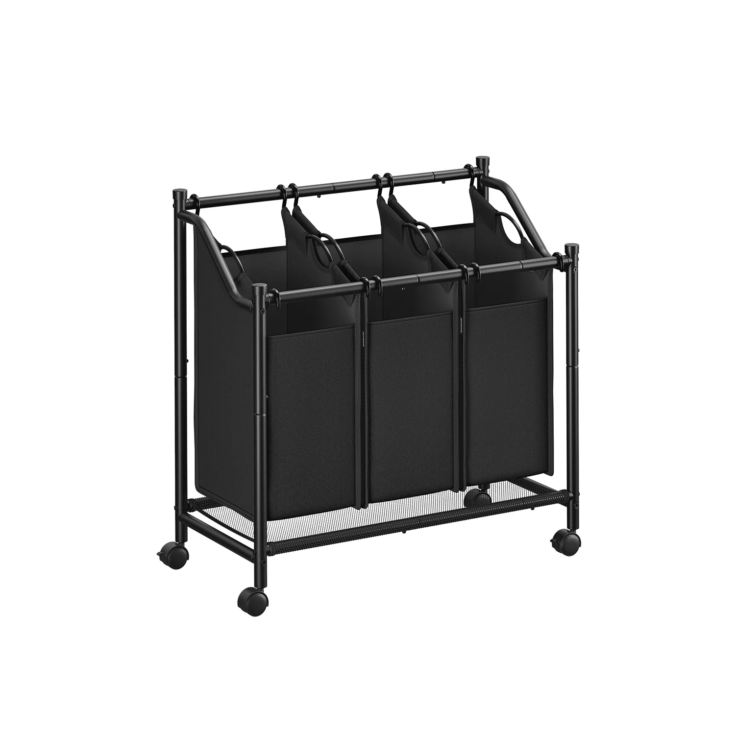 Carrello Portabiancheria con Sacchi Rimovibili per Lavanderia Camera da Letto - Image 4