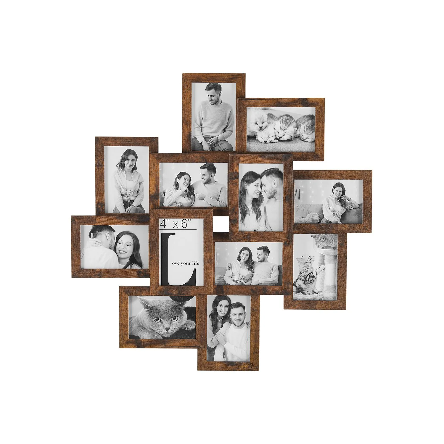 Collage di Cornici per Foto 12 Cornici 10 x 15 cm