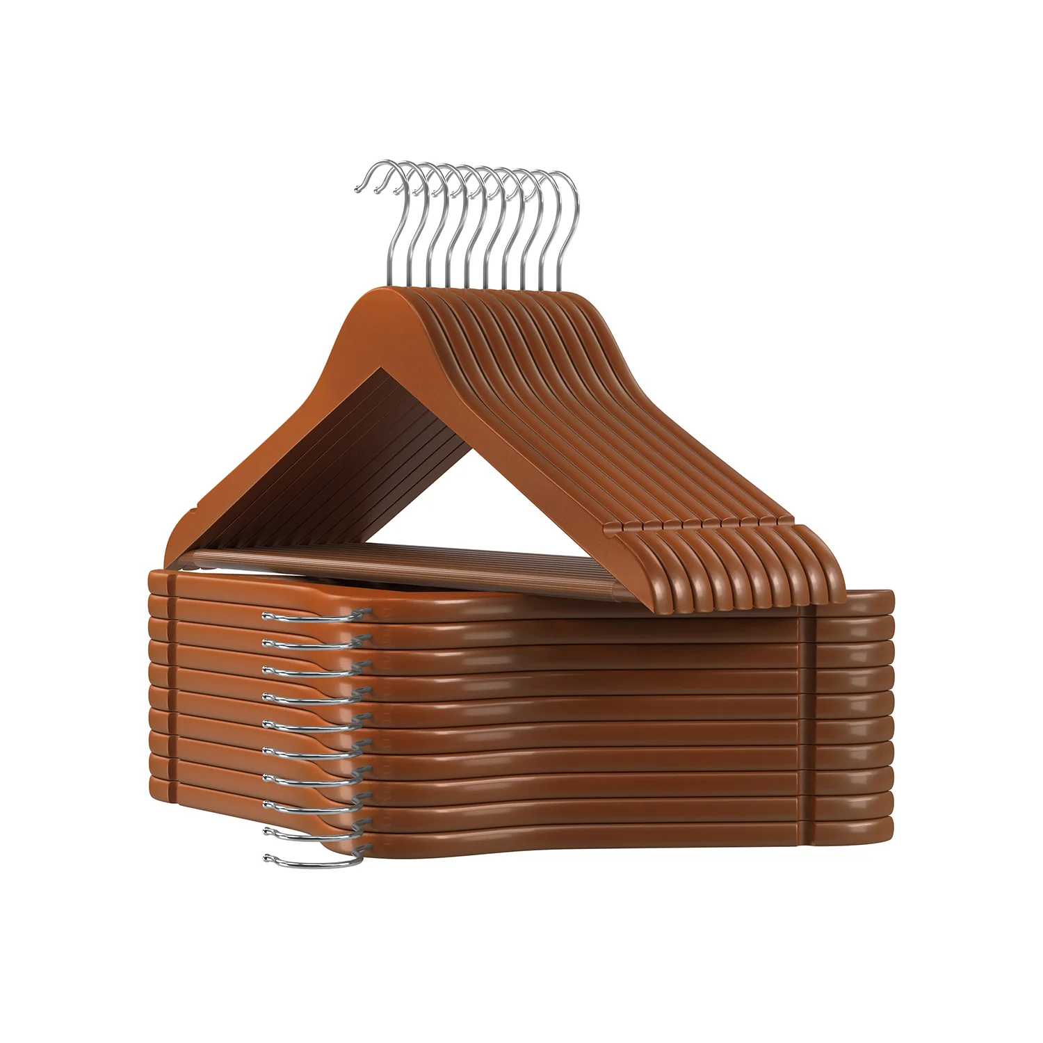 Grucce Appendiabiti in Legno per Completi Camicie Cappotti - Image 4
