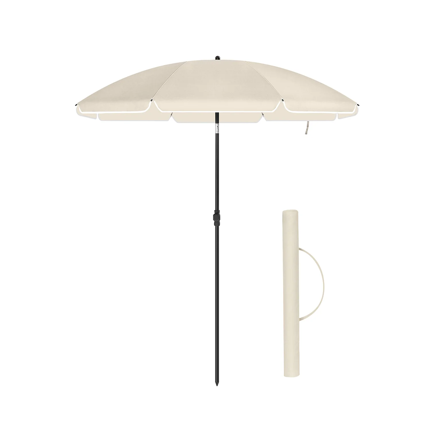 Ombrellone da Spiaggia UPF 50+ Inclinabile Portatile e Antivento - Image 6