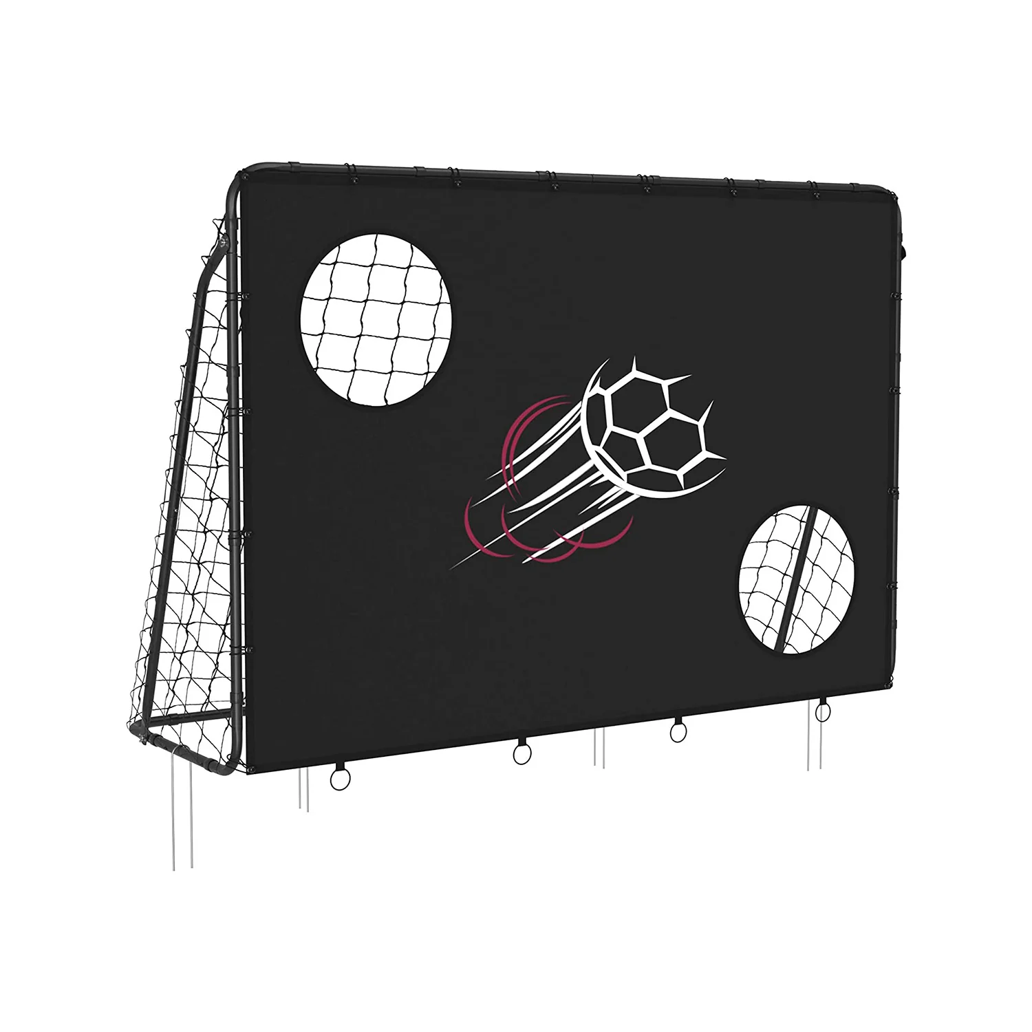 Porta da Calcio per Bambini in Ferro e Rete di PE - Image 2