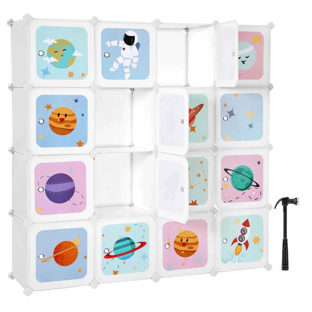 Portaoggetti a 16 Cubi per Bambini