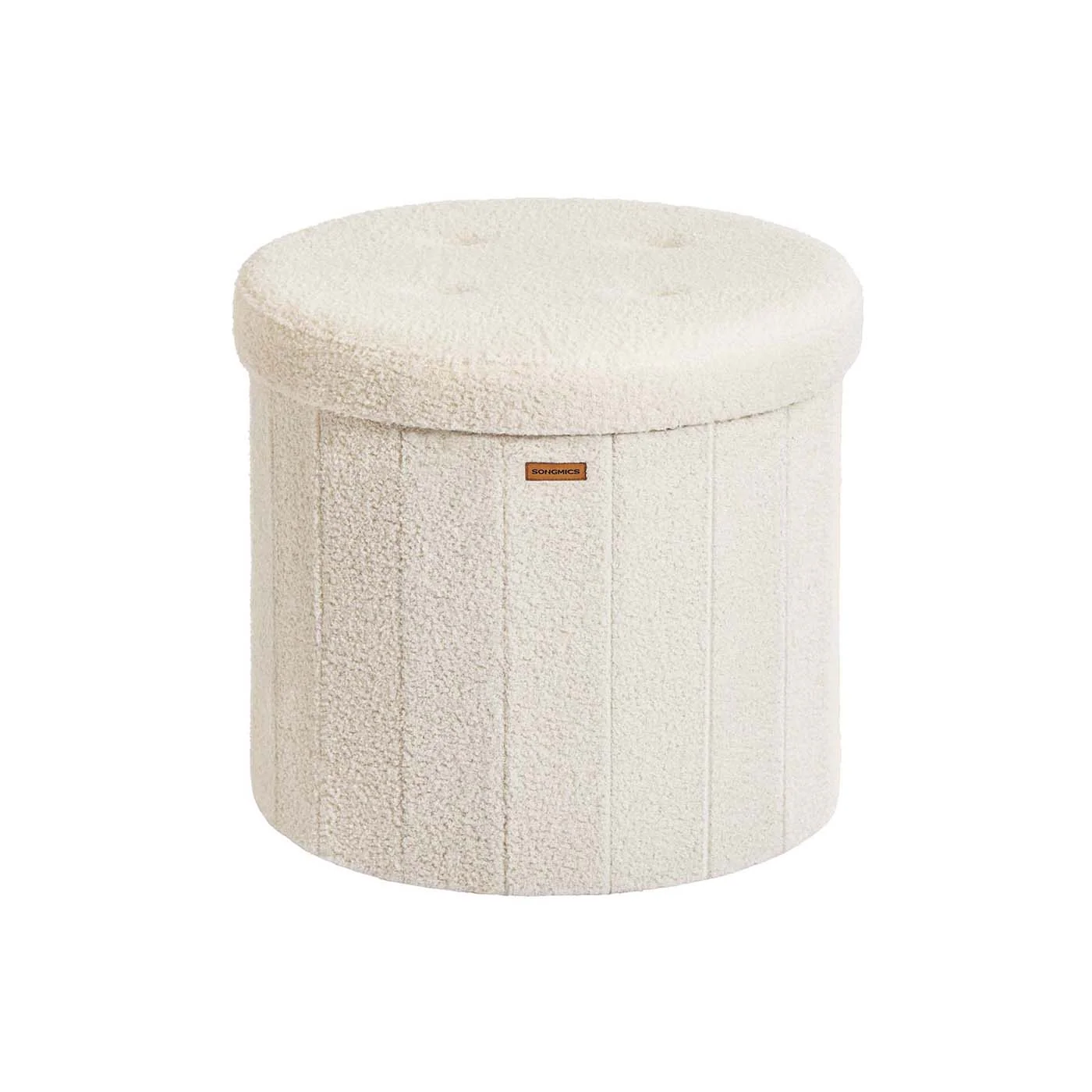 Pouf contenitore rotondo pieghevole - Image 2