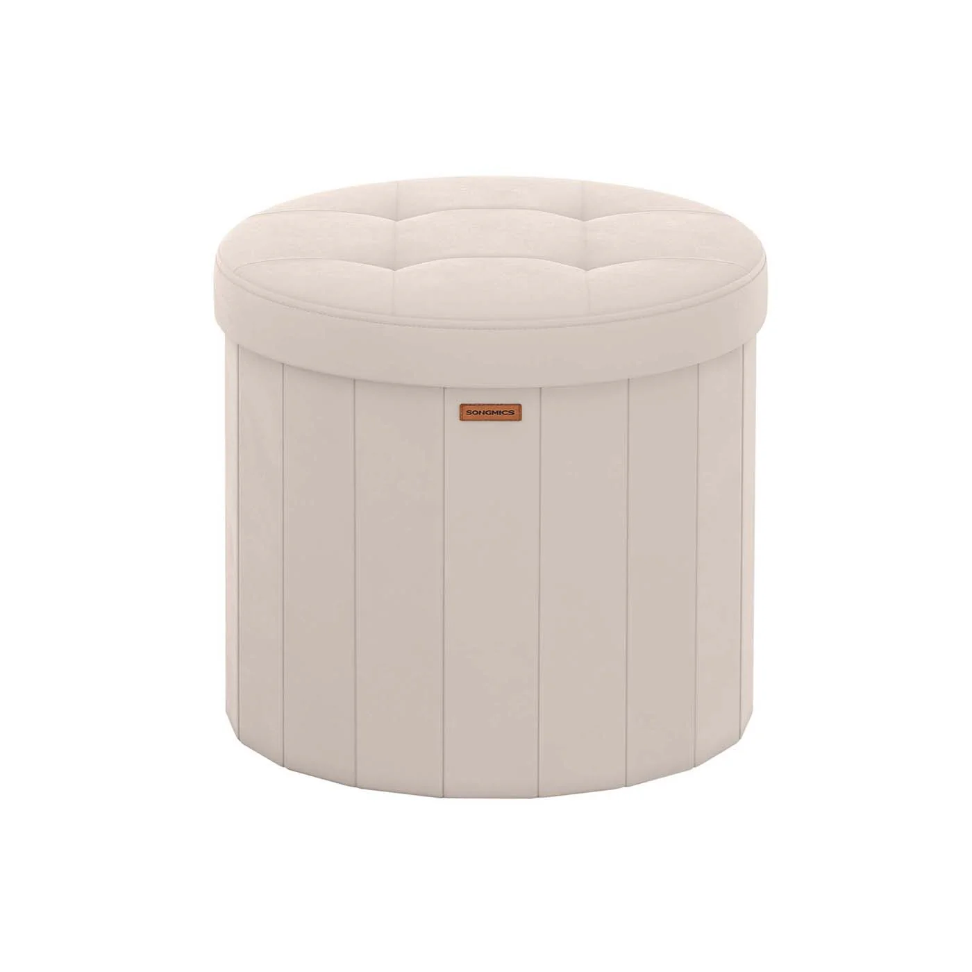 Pouf contenitore rotondo pieghevole - Image 3