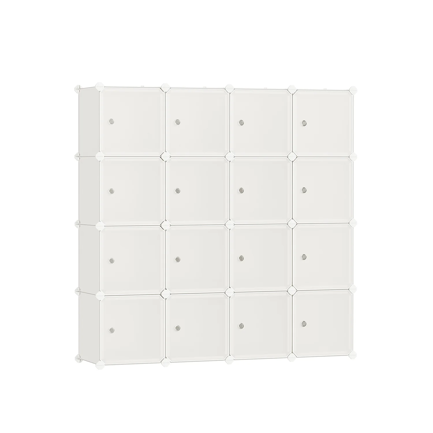 Armadio a Cubi con Sportello per Abiti Scarpe Libri Facile da Assemblare - Image 3