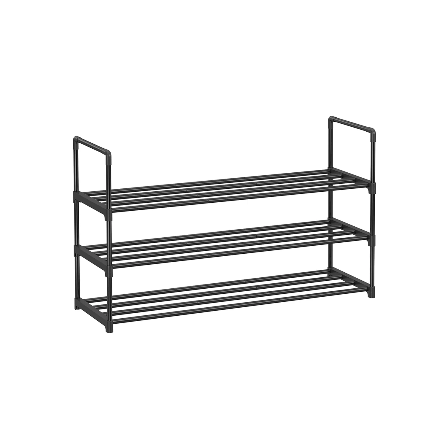 Scarpiera Scaffale in Metallo Impilabile per Corridoio Soggiorno Camera da Letto