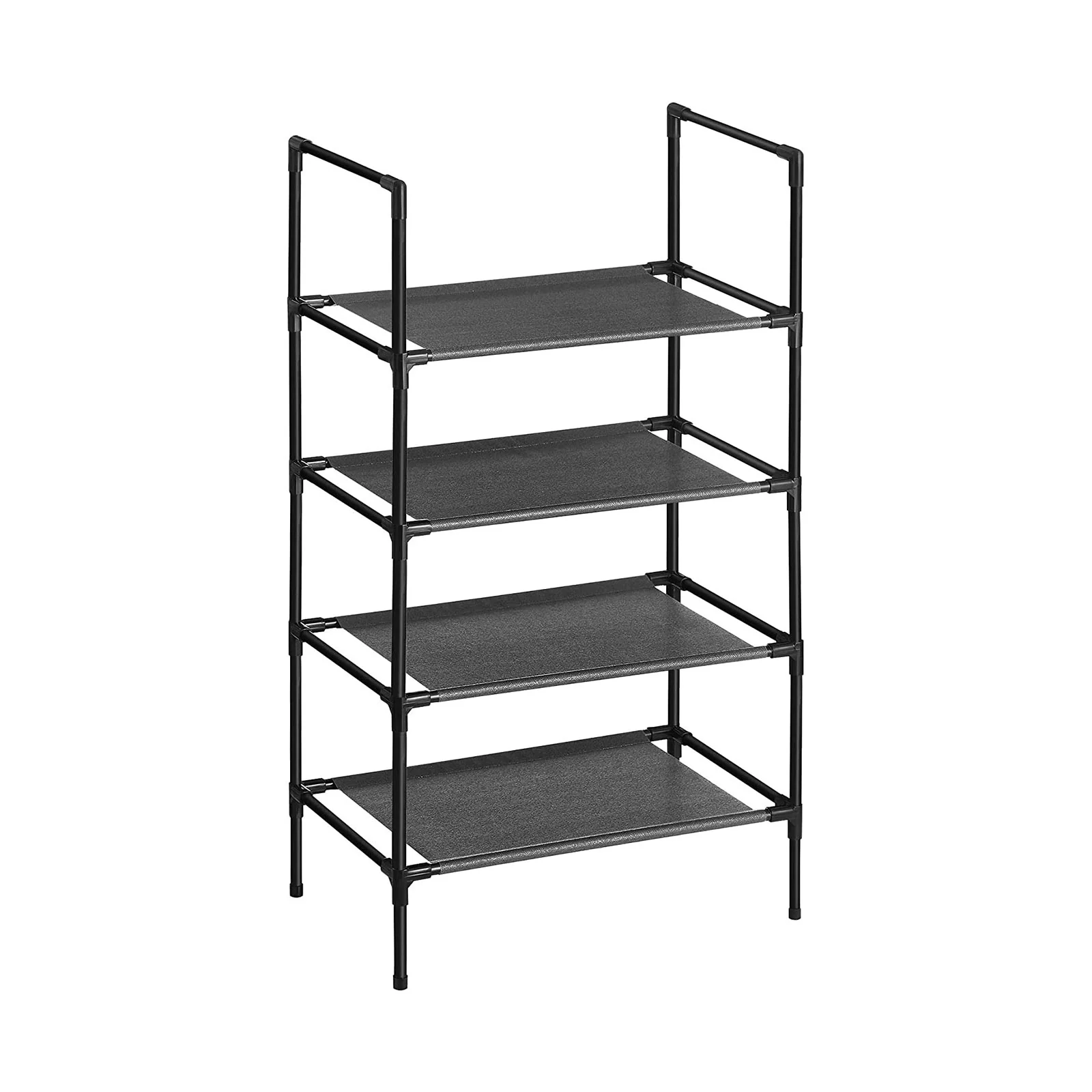 Scarpiera Scaffale Portascarpe Telaio in Metallo Ripiani in Tessuto Non Tessuto