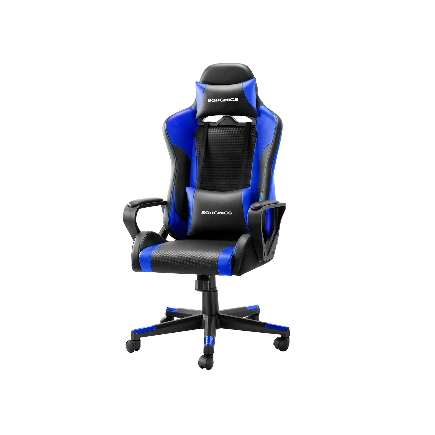 Sedia da Ufficio Nero e Rosso - Image 2