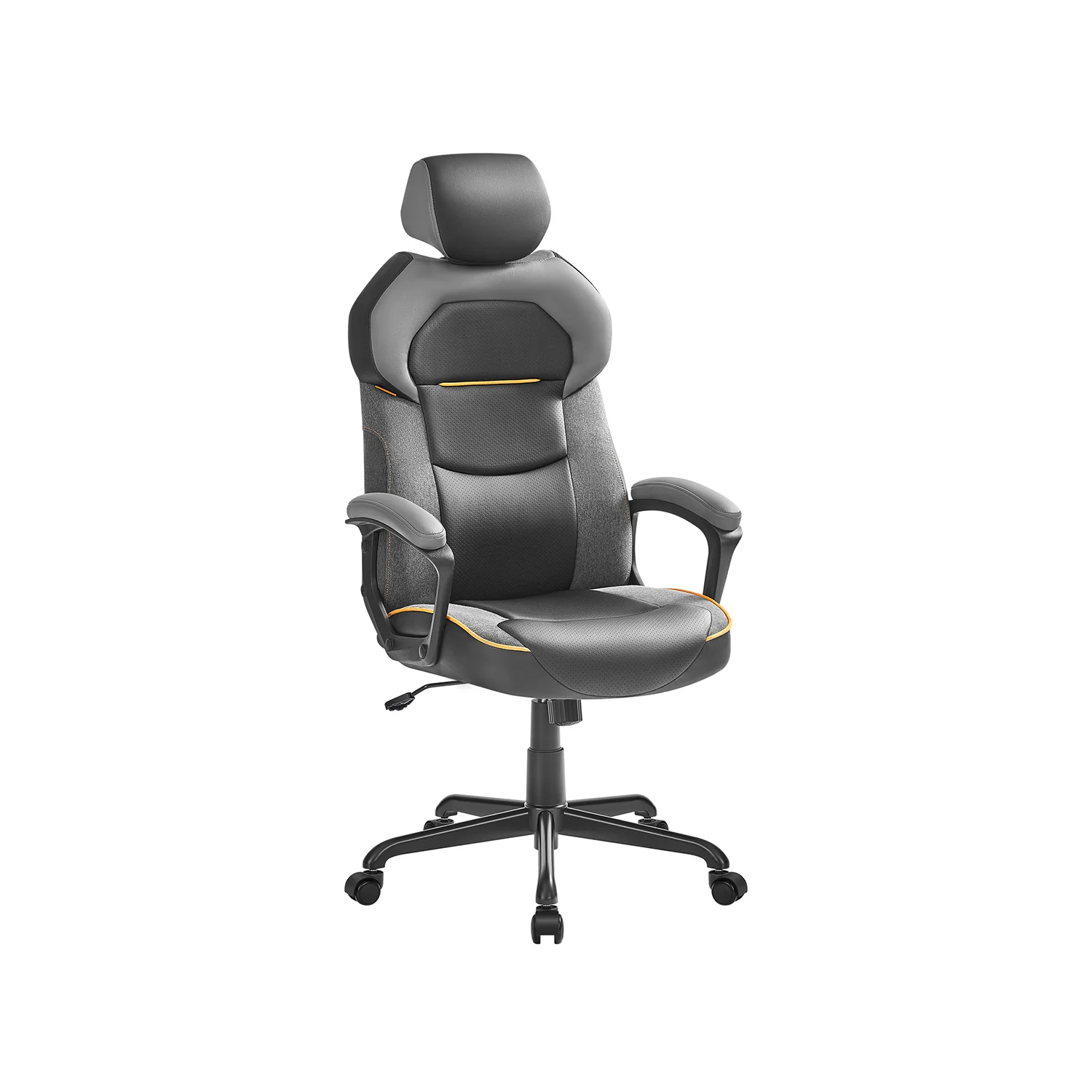 Sedia da Ufficio Gaming Regolabile in Altezza PU e Cotone-lino