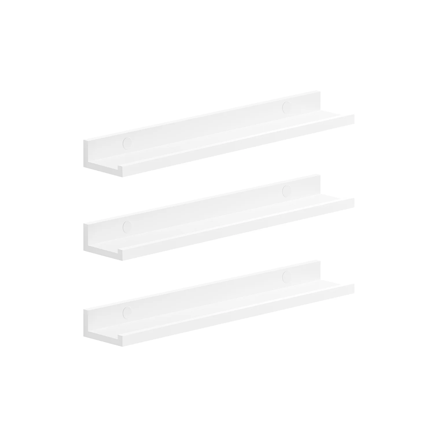 Set da 3 Mensole da Muro 60 cm Bianco