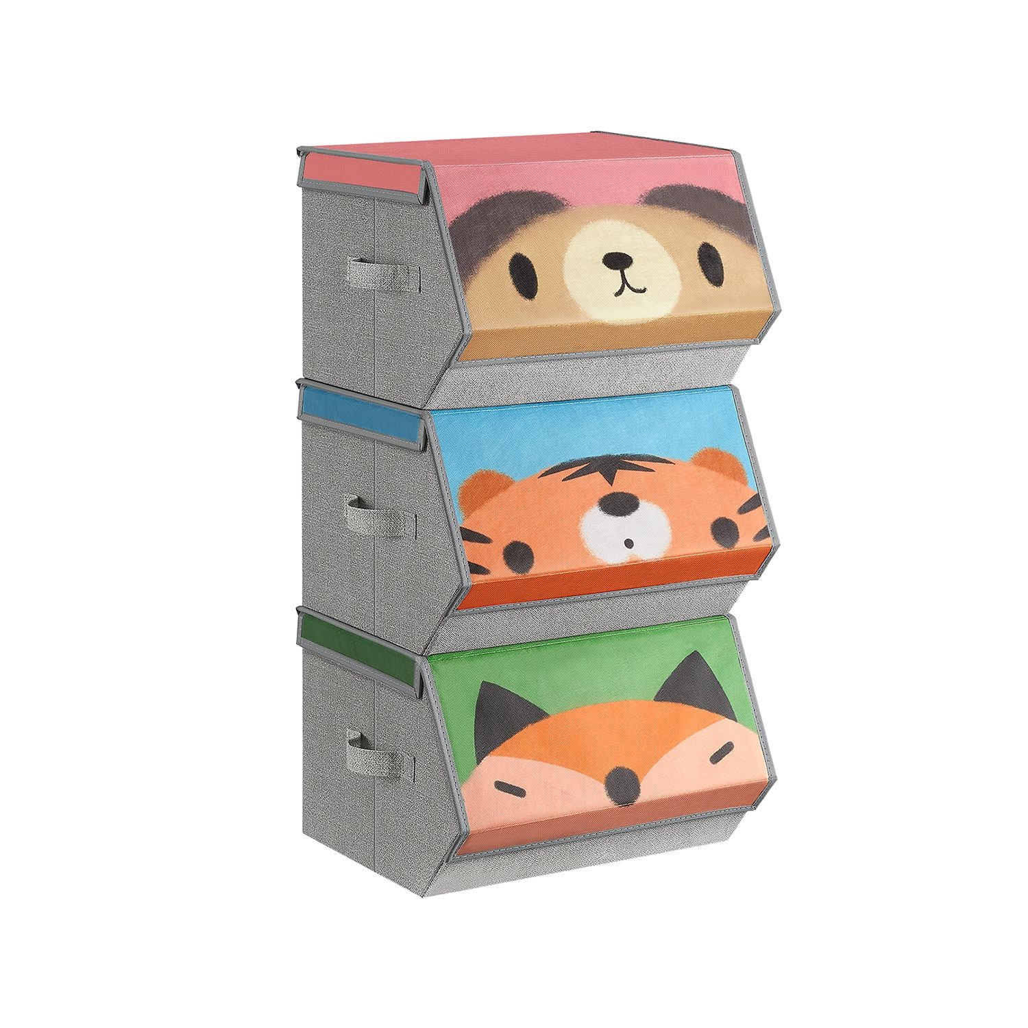Organizzatori per Bambini Impilabili Pieghevoli con Coperchio Magnetico - Image 3