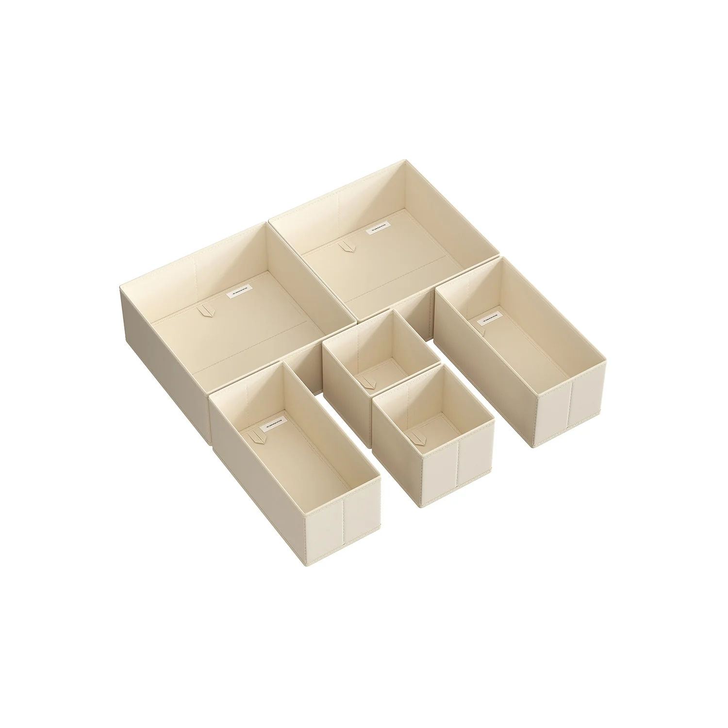 Set di Divisori per Cassetti Armadio Pieghevole in Tessuto Simil Lino - Image 7