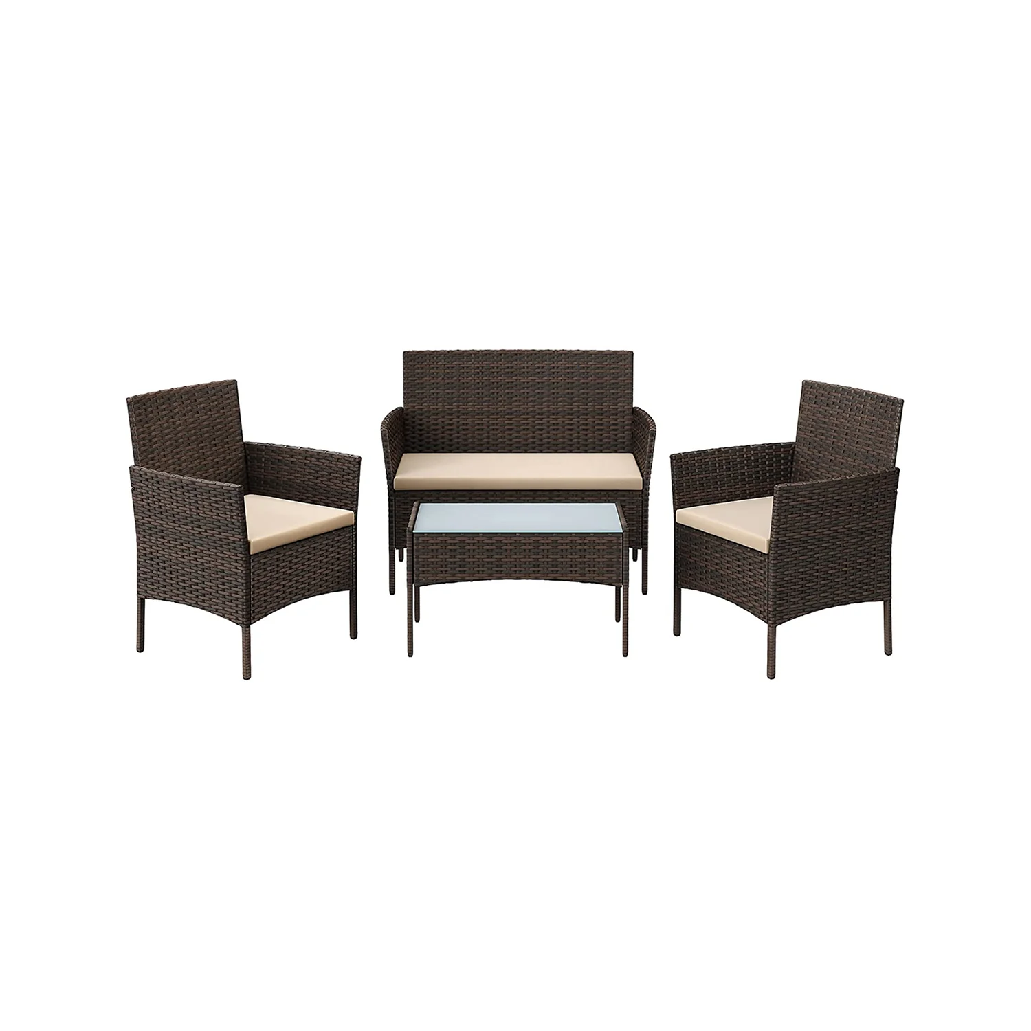 Set di Mobili da Giardino in Polyrattan
