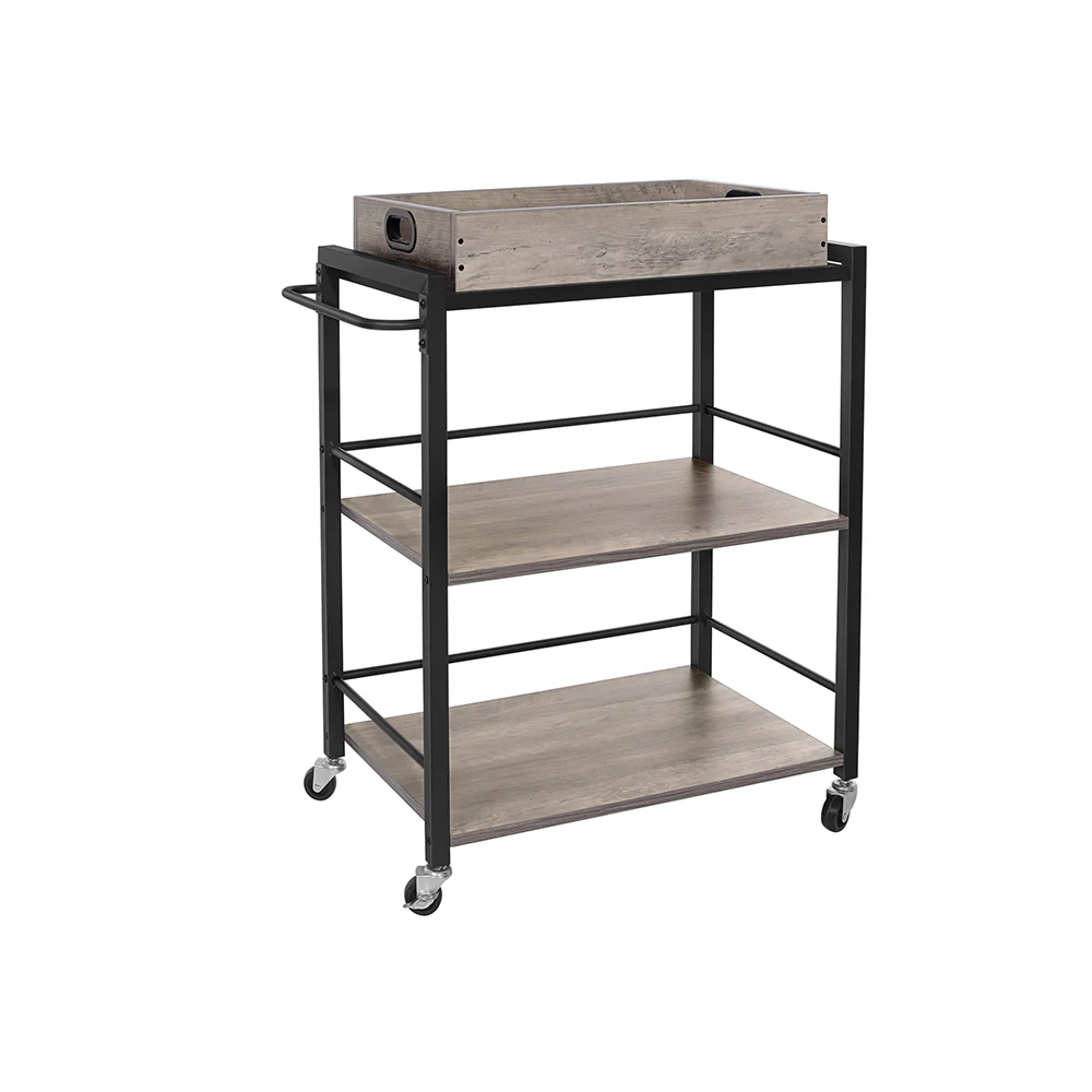 Carrello da Cucina con Vassoio Rimovibile - Image 2