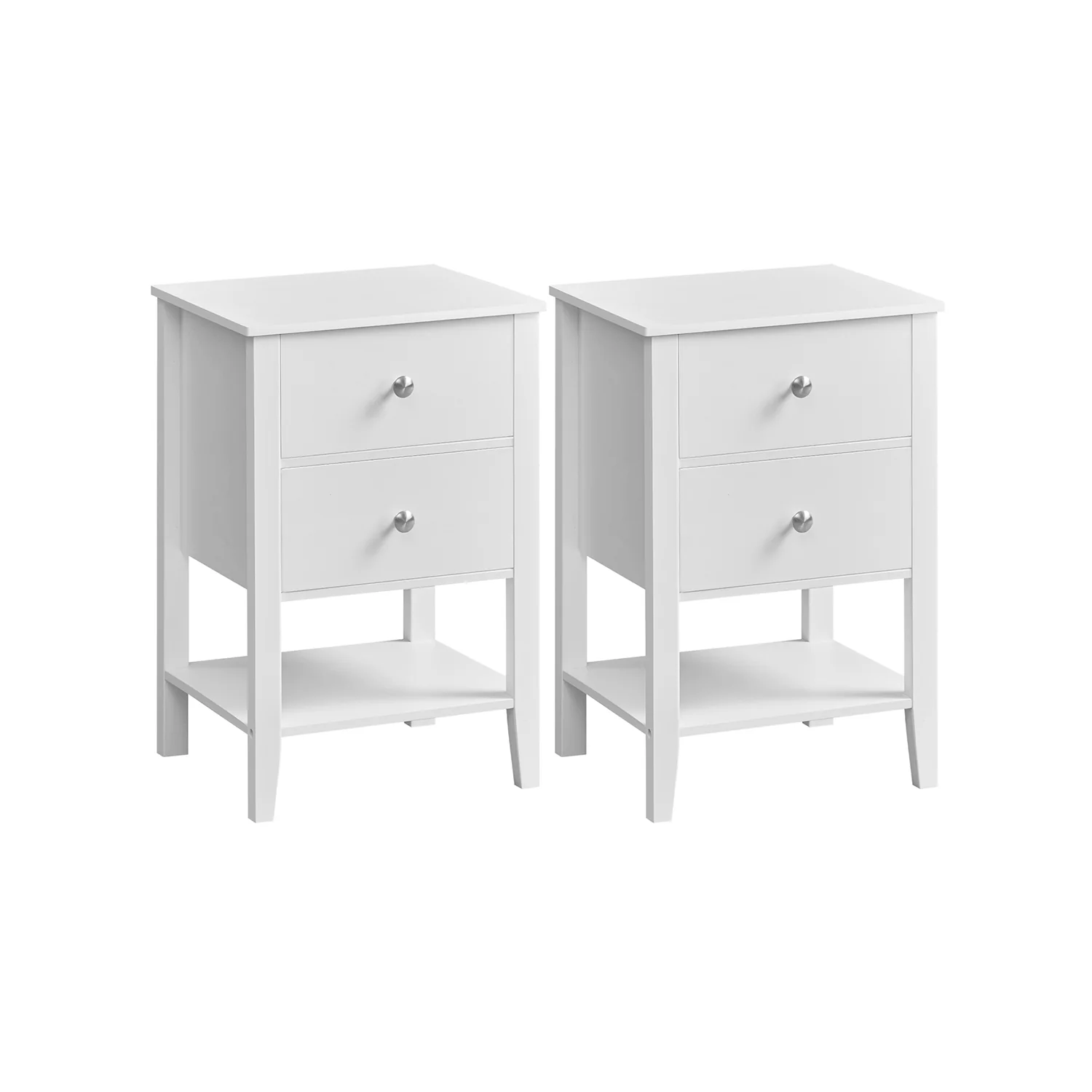 Comodino in Bambù con Cassetti e Ripiano Aperto Portaoggetti Stile Minimalista - Image 2