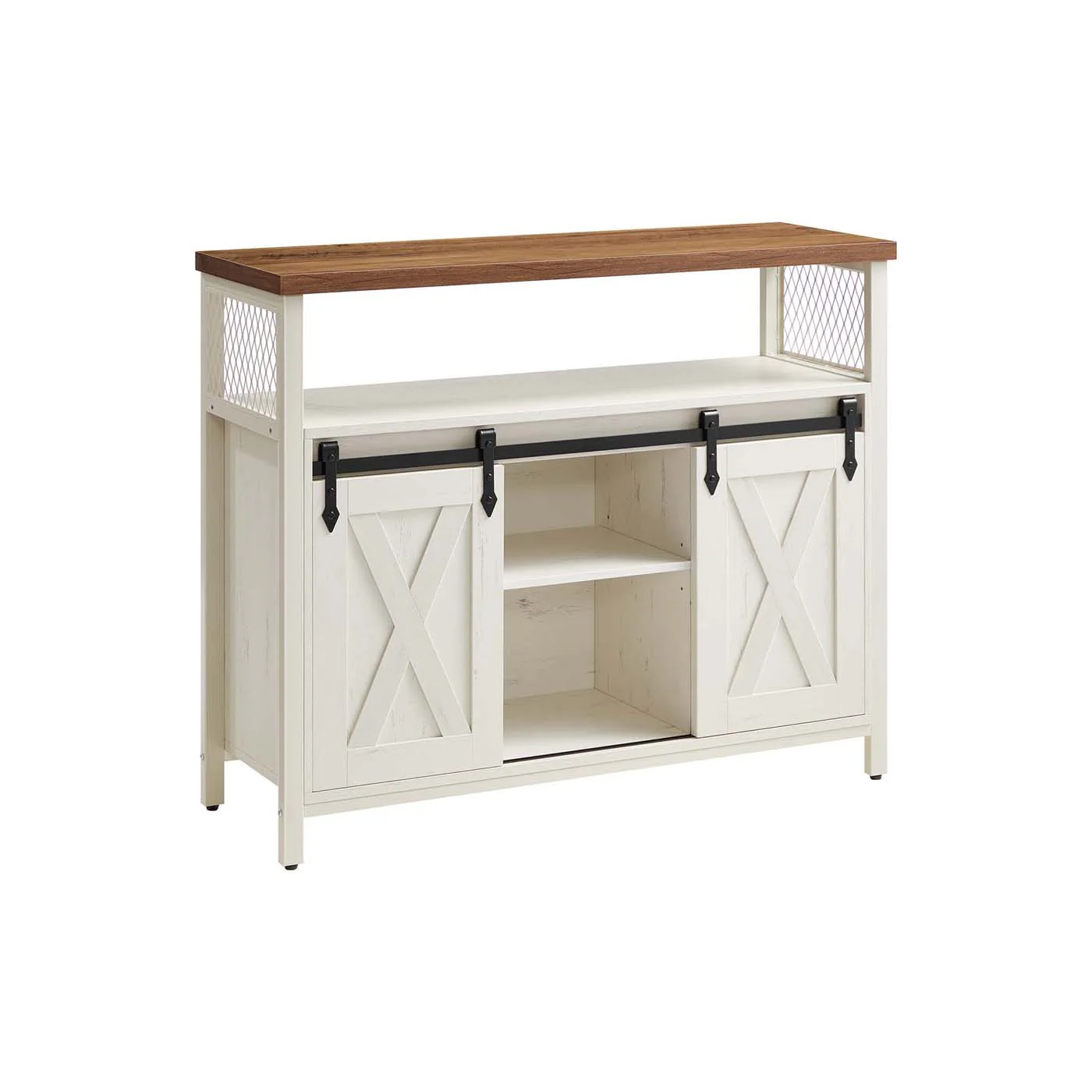 Credenza da Cucina Tavolo da Buffet con Ante Scorrevole - Image 6