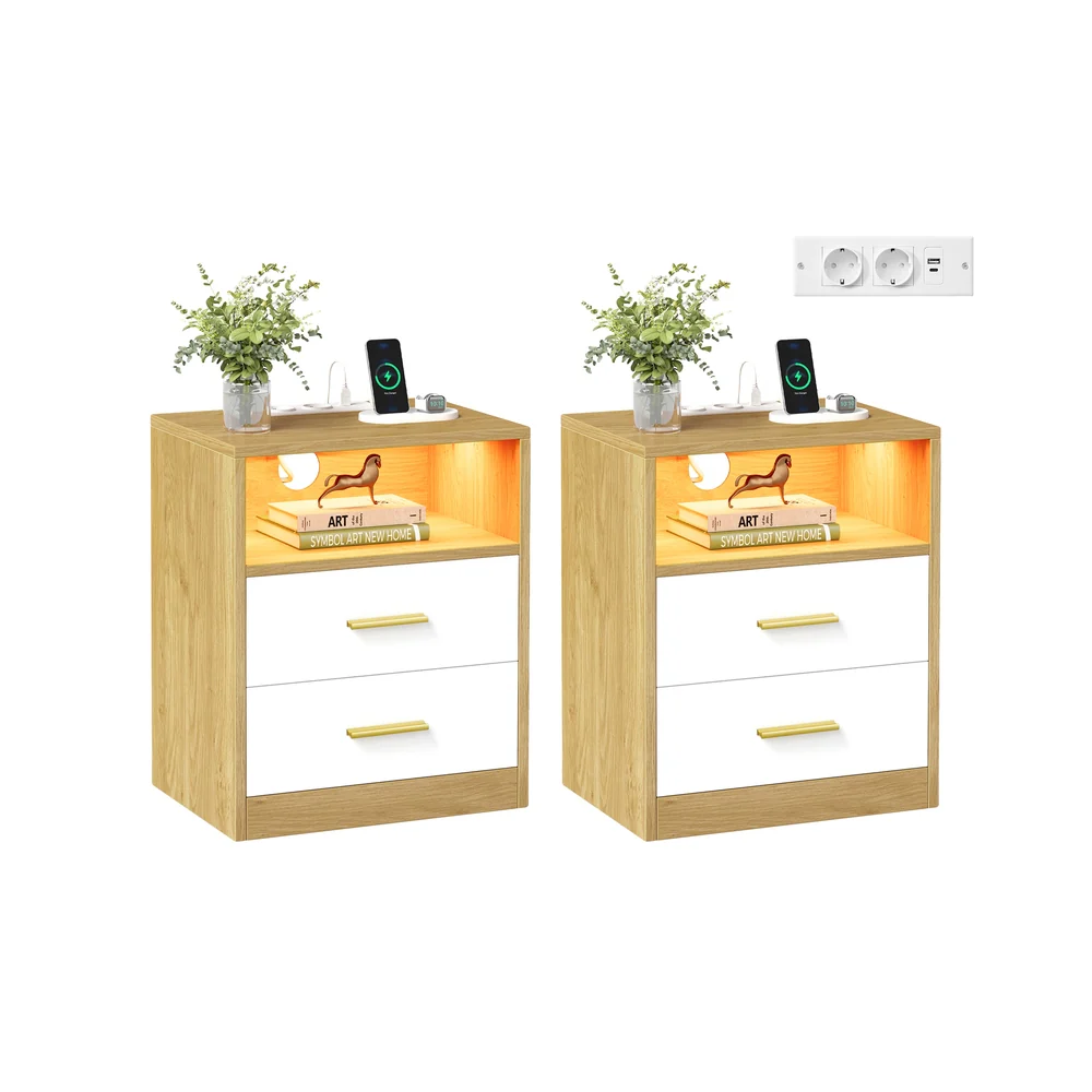 CUSTOS Collezione - Comodini moderni con ricarica integrata e luce LED - Image 2