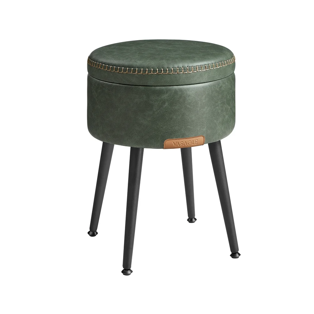 EKHO Collezione Sgabello Pouf Contenitore Rivestimento Cuciture - Image 2