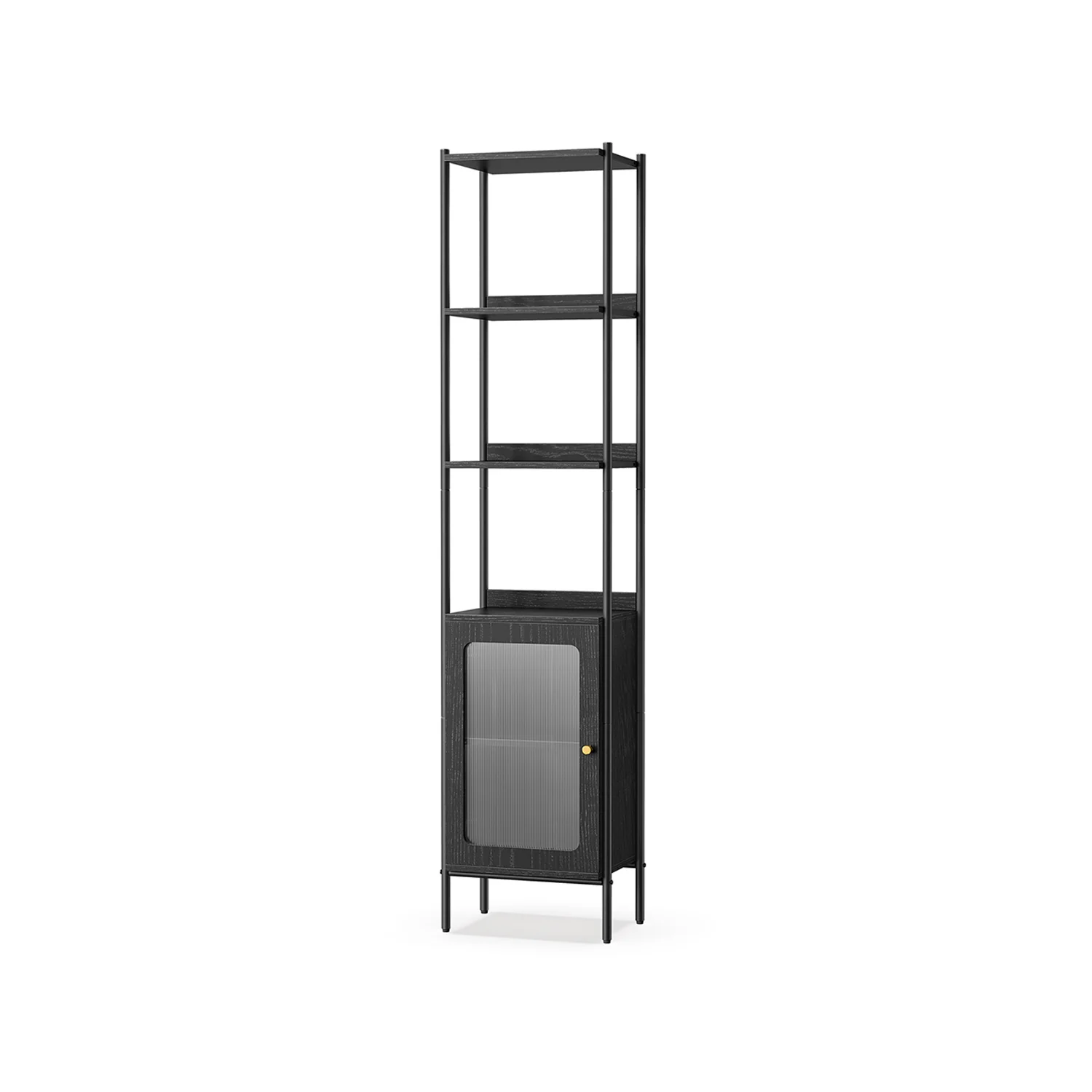 Libreria Scaffale Libreria Verticale con Anta in Plastica PC Stile Contemporaneo
