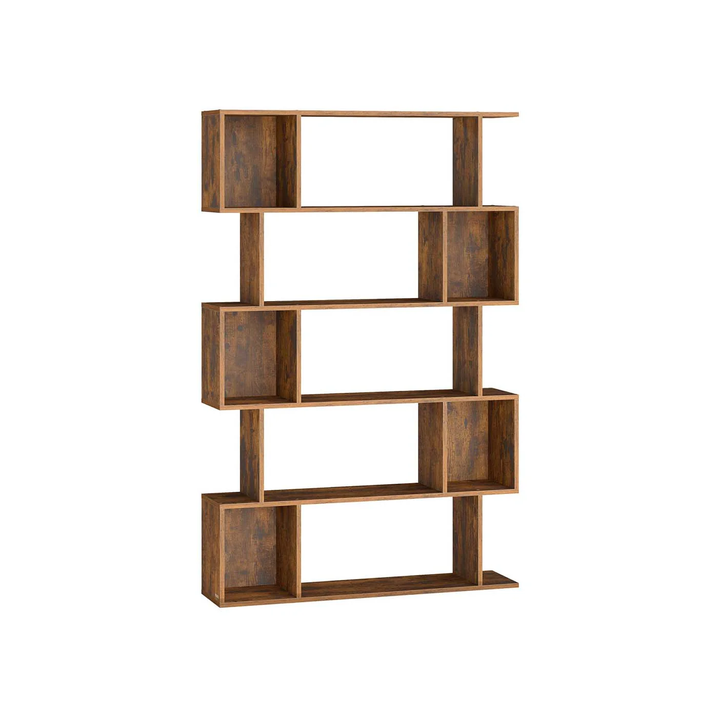 Libreria scaffale con ripiani e scomparti aperti