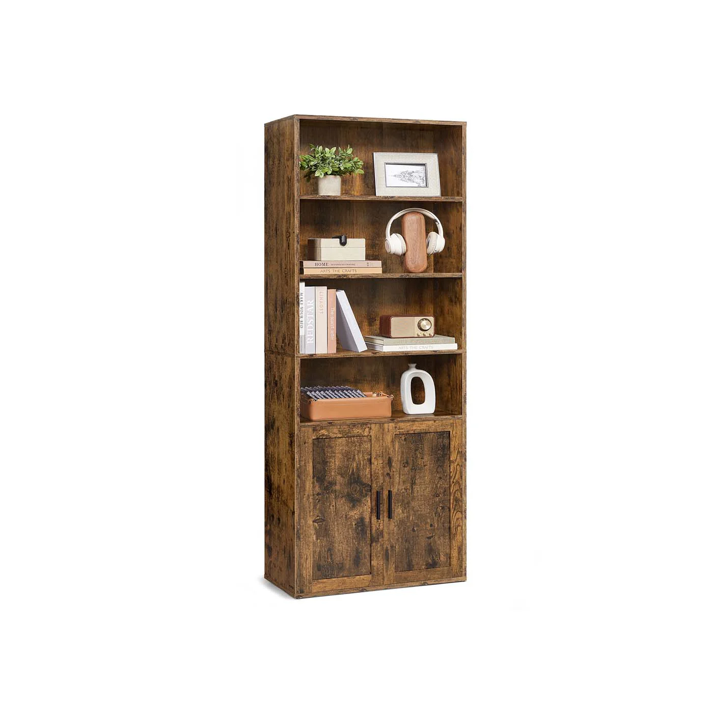 Libreria verticale a 6 ripiani con anta - Image 3