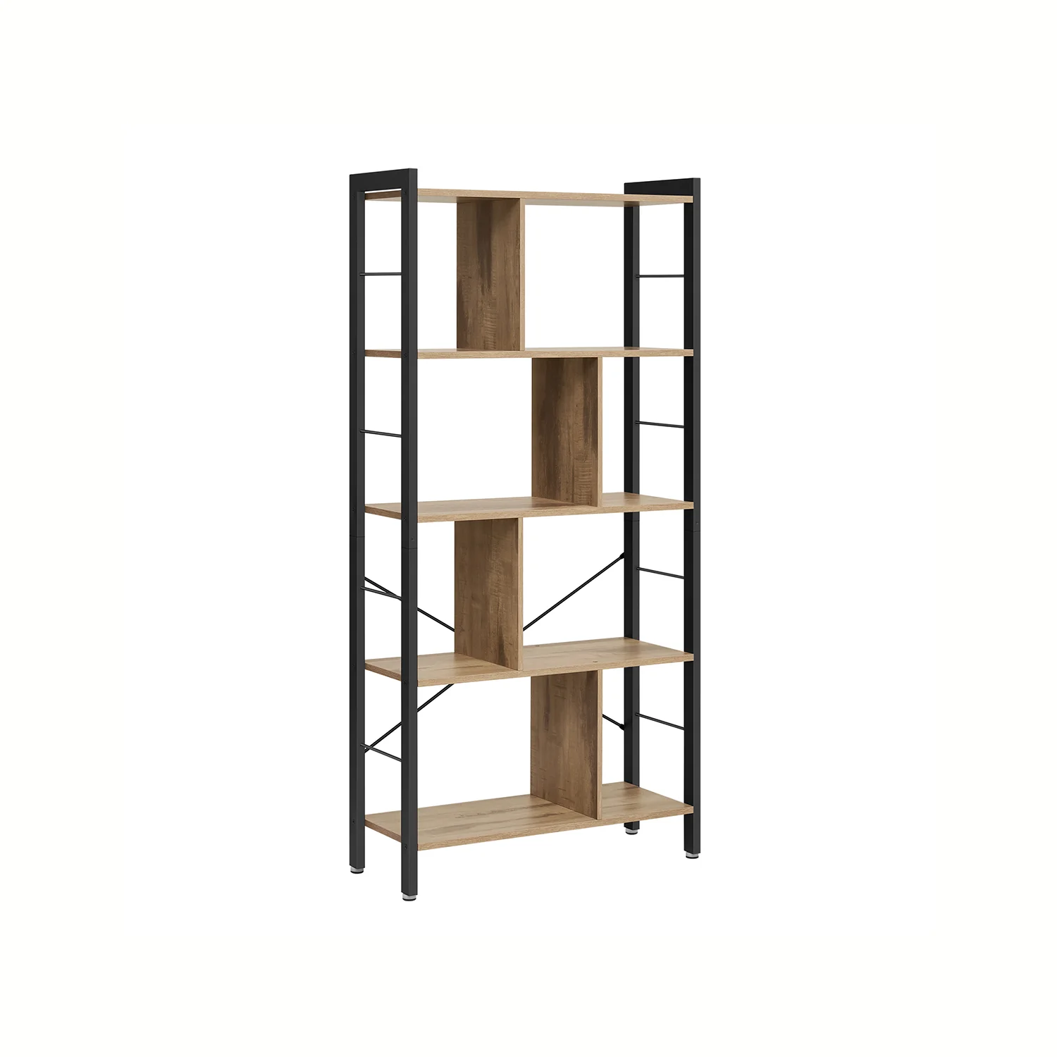 Libreria Scaffale Portaoggetti per Studio Ufficio con Scomparti Aperti - Image 3