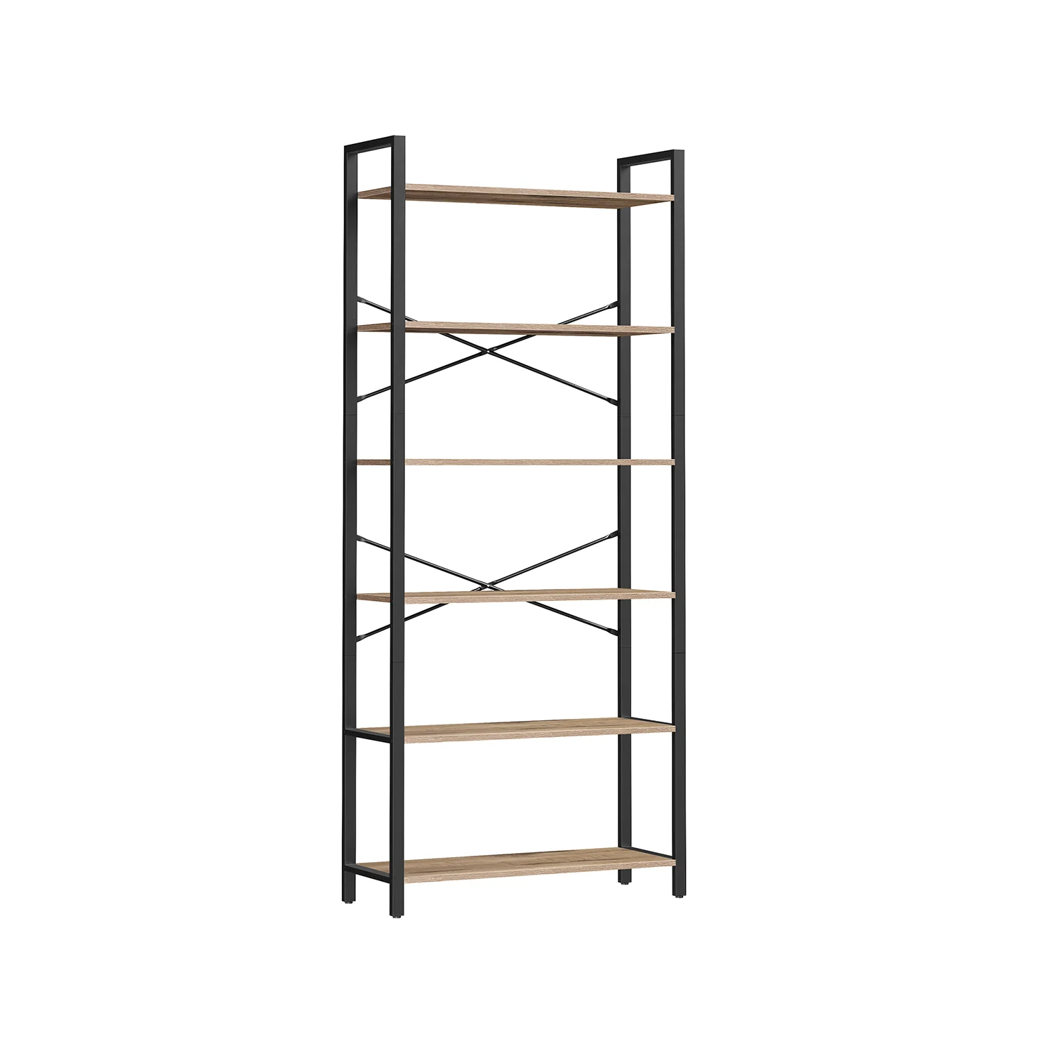 Scaffale a 6 Ripiani con Struttura in Acciaio - Image 4