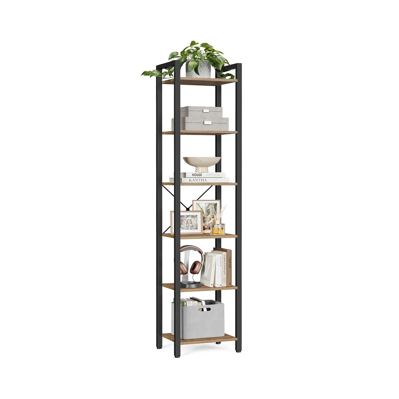 Scaffale a 6 Ripiani Libreria per Ufficio - Image 3