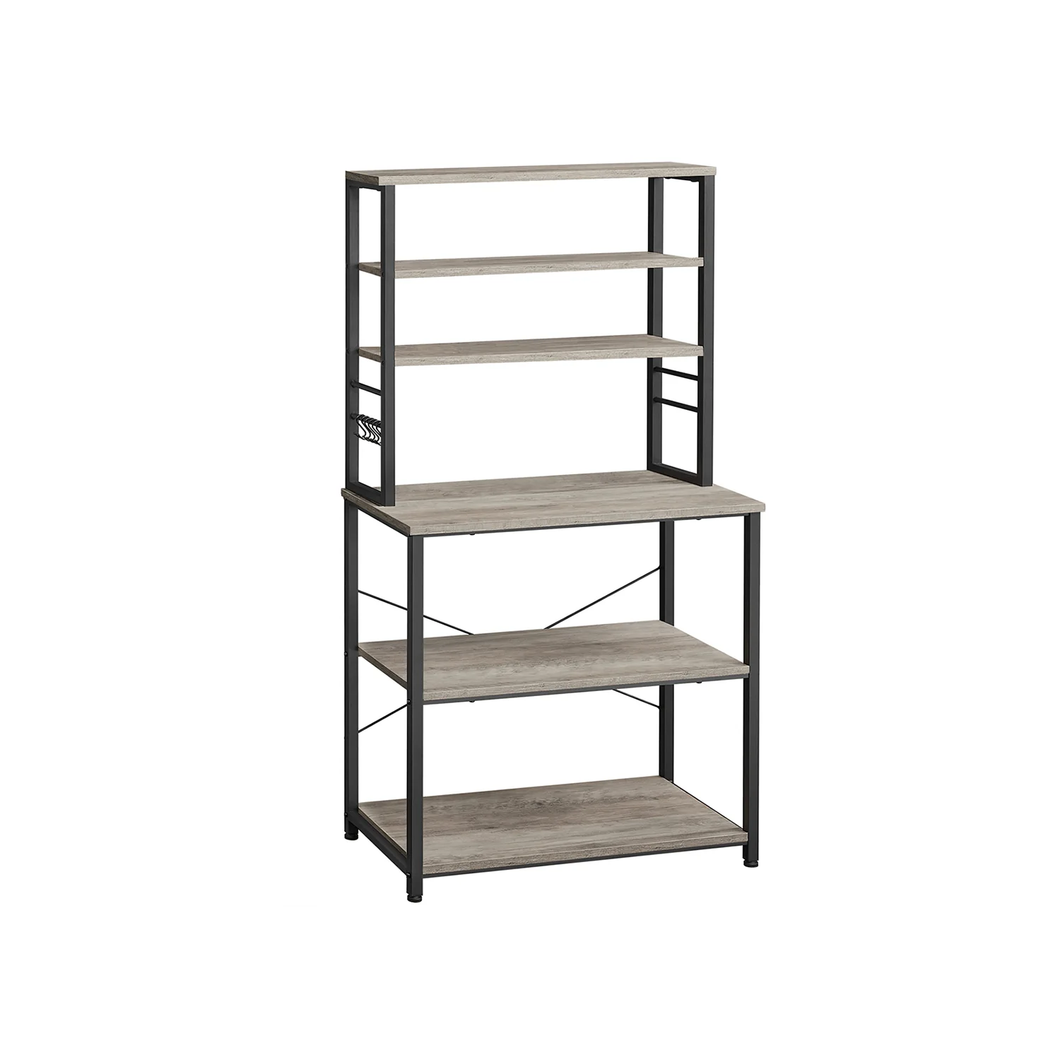 Scaffale da Cucina per Forno a Microonde con Ganci - Image 5