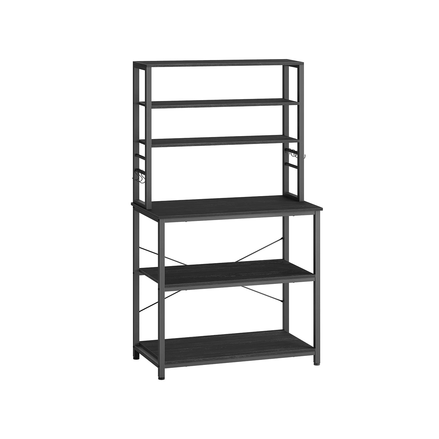 Scaffale da Cucina per Forno a Microonde con Ganci - Image 7