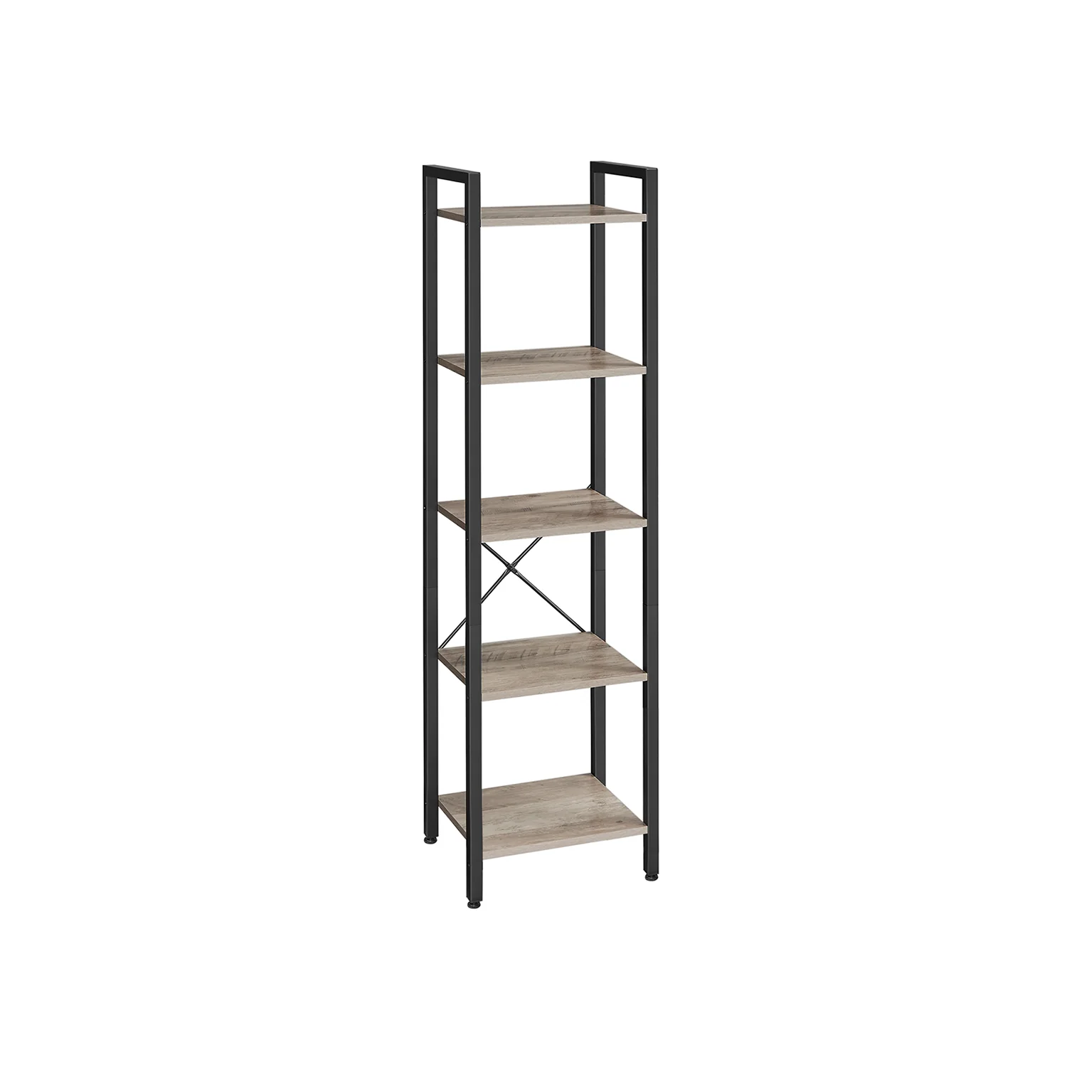 Scaffale Libreria Autoportante con Struttura in Acciaio per Soggiorno Ufficio - Image 2