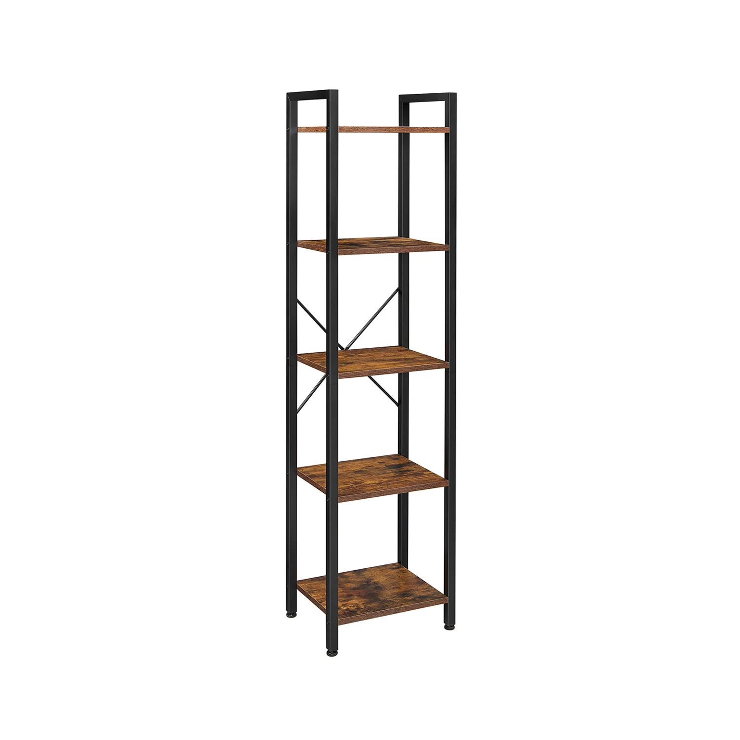 Scaffale Libreria Autoportante con Struttura in Acciaio per Soggiorno Ufficio - Image 4