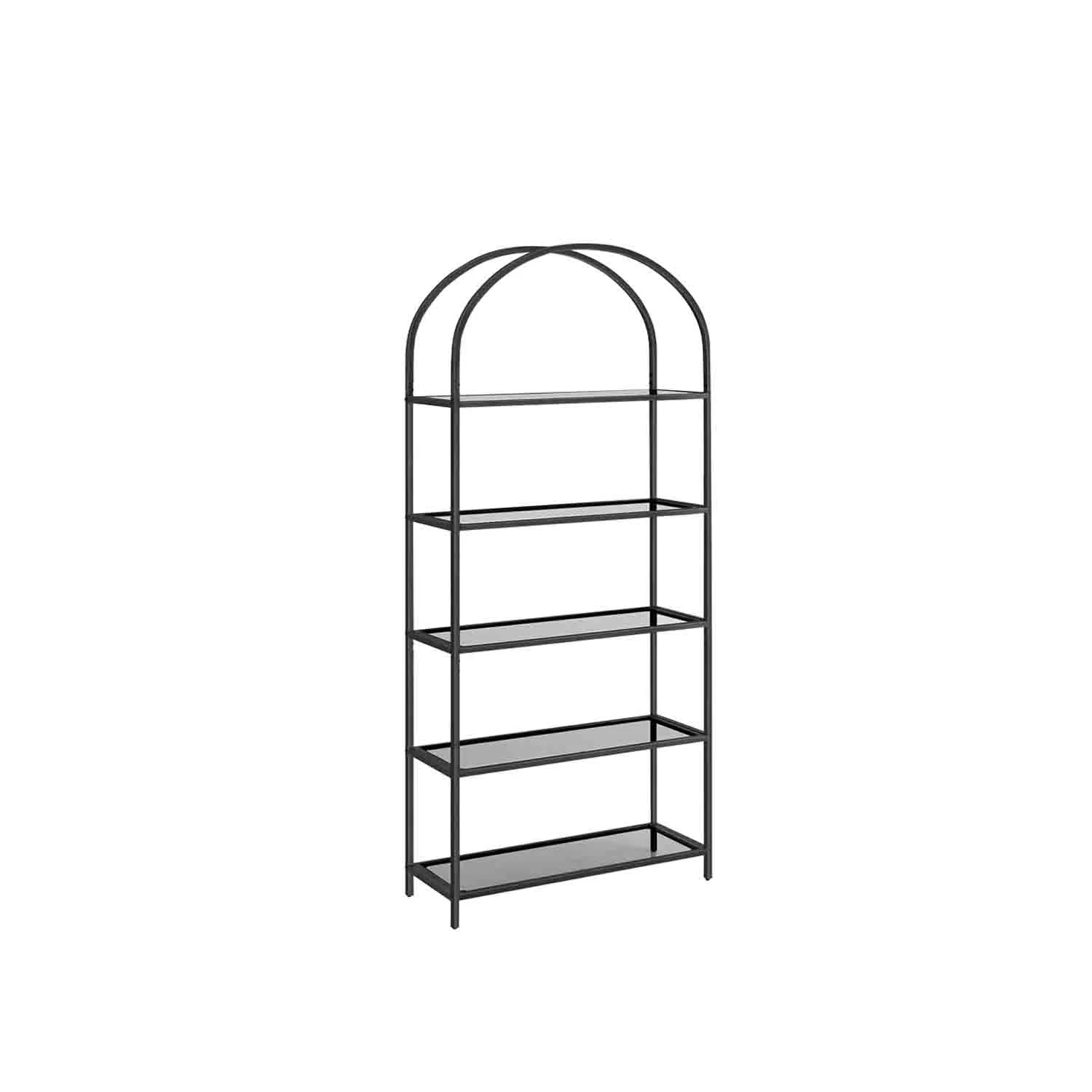 Scaffale con Ripiani in Vetro Temperato Design ad Arco - Image 4